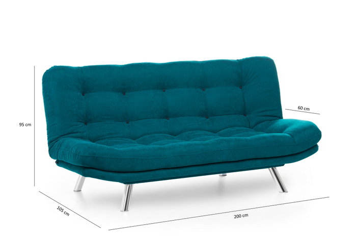 Atelier Del Sofa Misa Sofabed - Verde petróleo Atelier Del Sofa Misa Sofabed - Verde petróleo